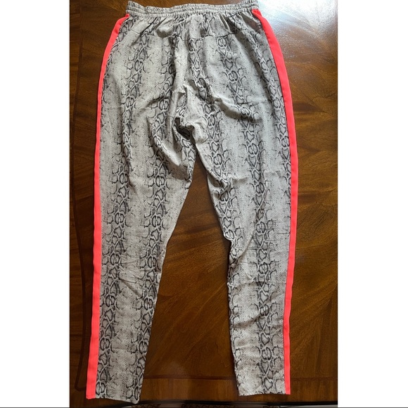 Custommade snake print neon stripe silk pants - Picture 3 of 5
